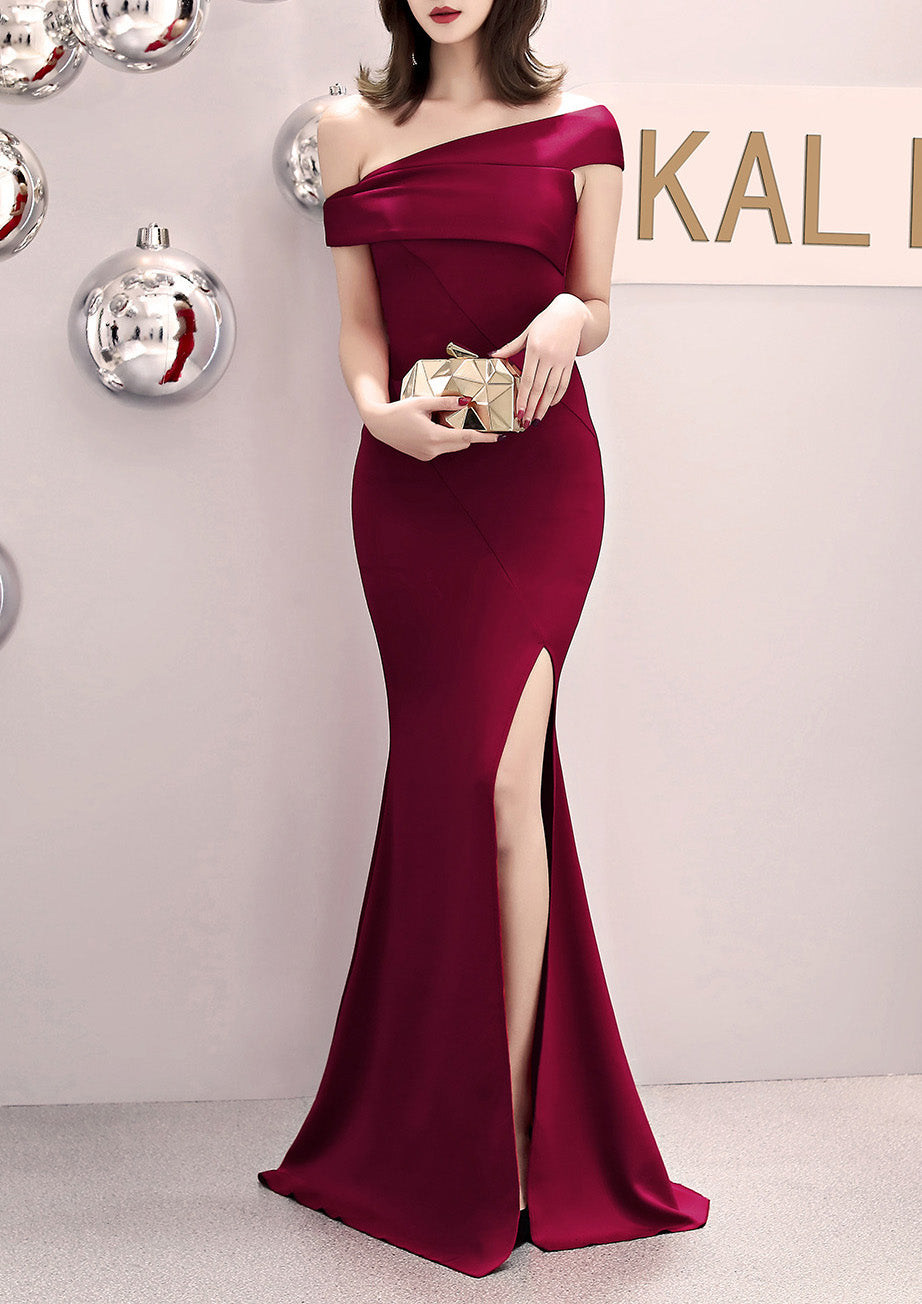 Off Shoulder Formal Party Evening Dress Women Fashion Party Long Elegant Slim Fit Sexy Fishtail Dress 20