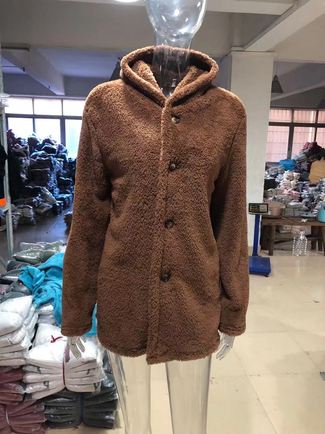 Autumn And Winter Men's Hooded Solid Color Fleece Sweater Fashionable Clothing 16