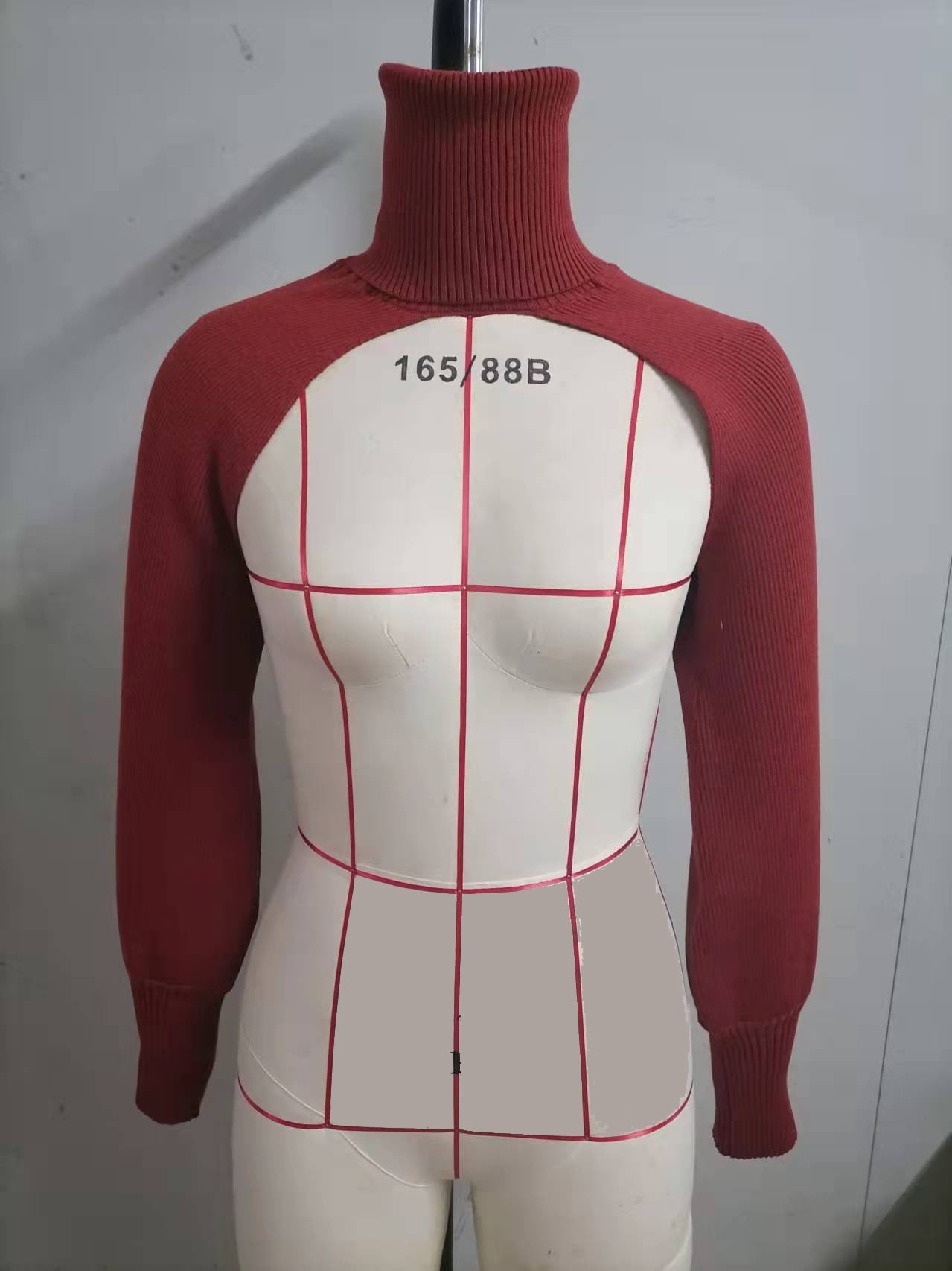 Women Lantern Sleeve High Neck Sweater 14