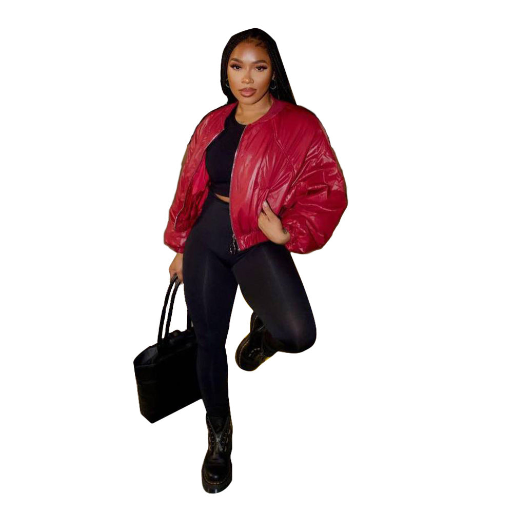 Women Fall/Winter Solid Puffed Jacket 13