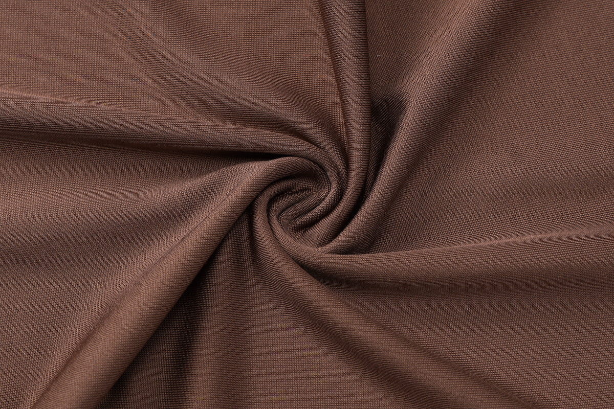 Women's Autumn Long Sleeve Halter Neck Top Pleated Slim Bell Bottom Trousers Fashion Sports Two Piece Set 16