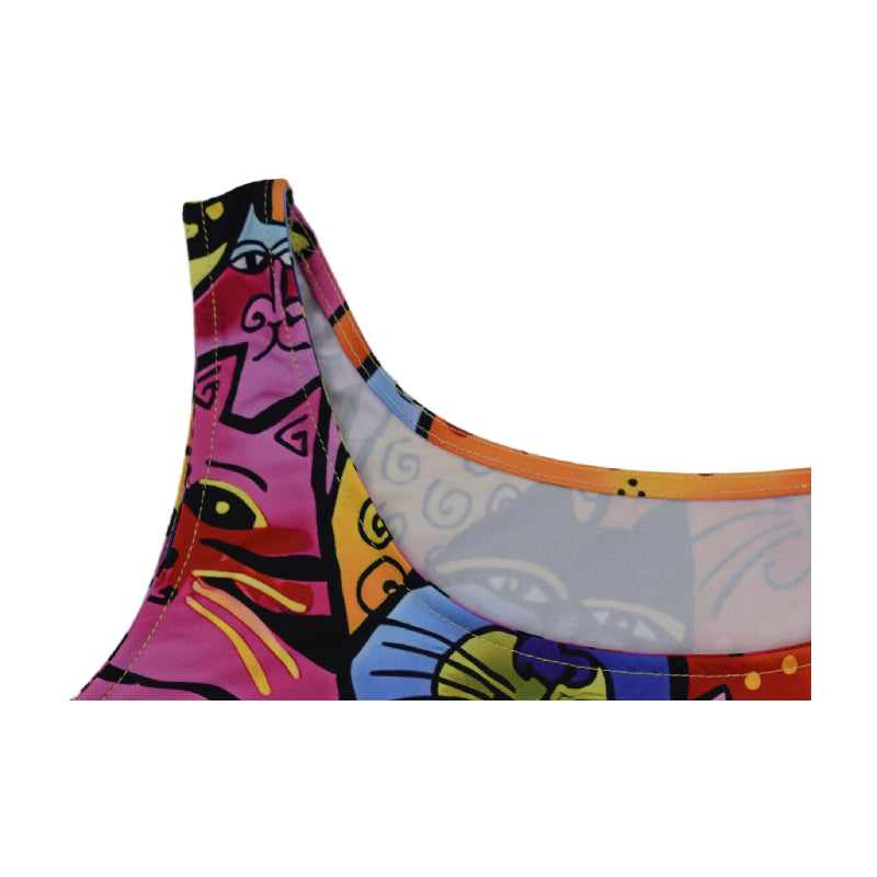 Sexy Fahionable Print Straps Bodycon Dress 7