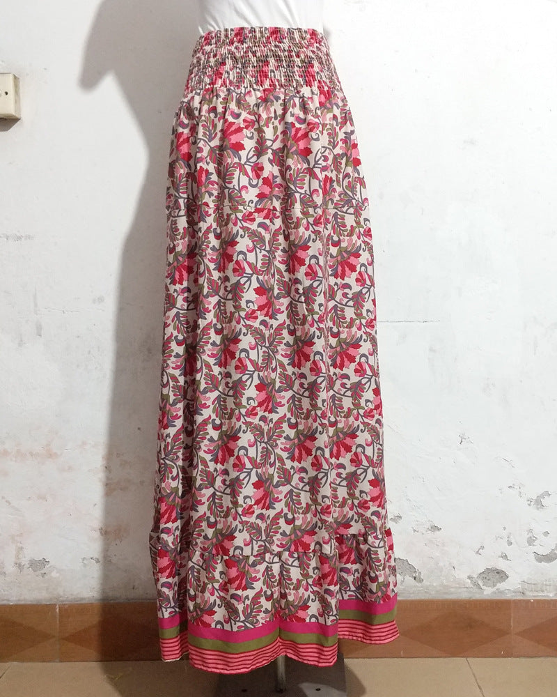 Women printed irregular skirt 13