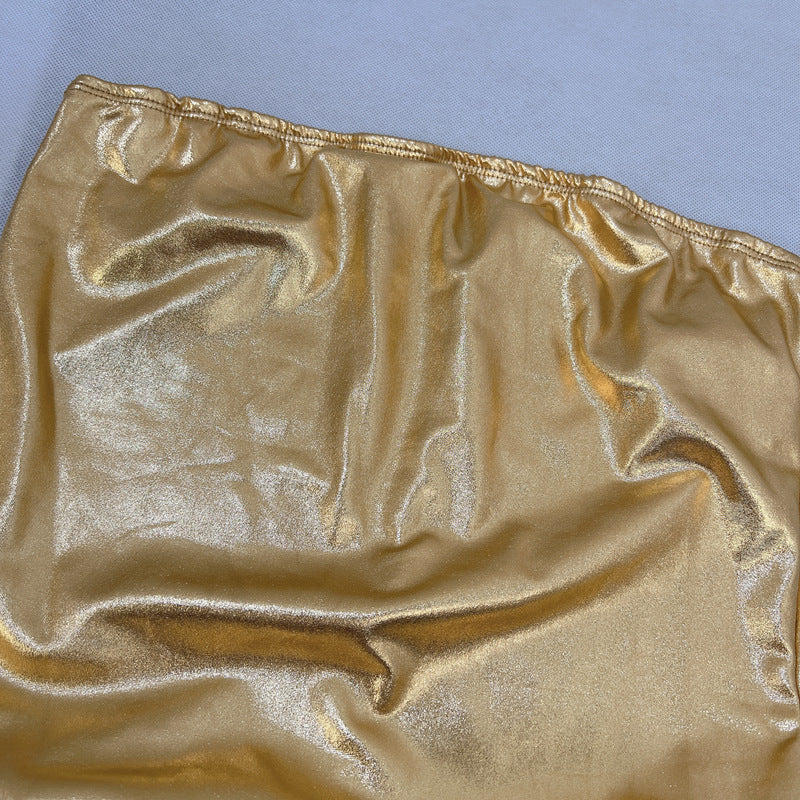 Women's Autumn And Winter Metallic Sexy Straps Tight Fitted Jumpsuit 14