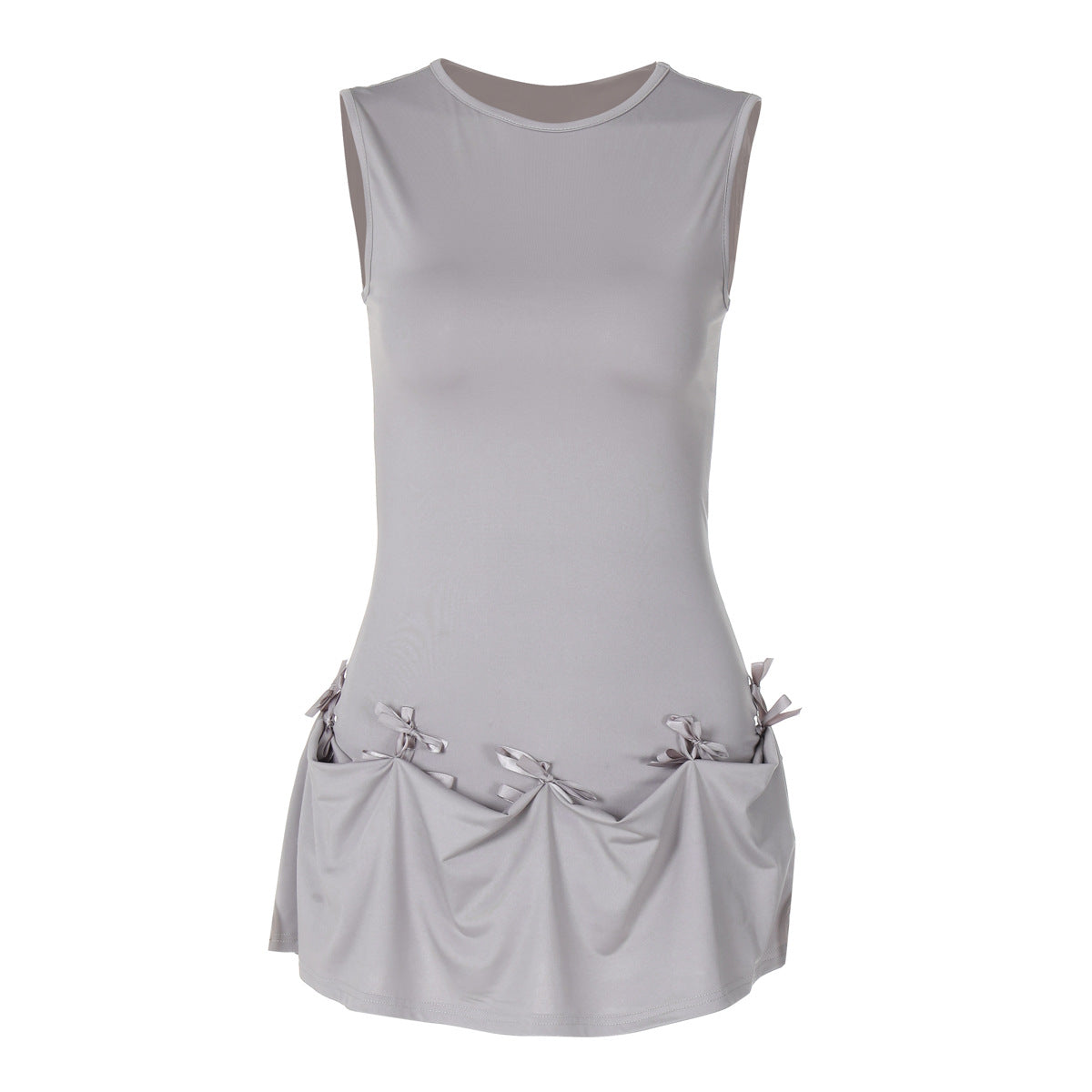 Women's Summer Fashion Sleeveless Slim Waist Slim Adjustable Dresses 5