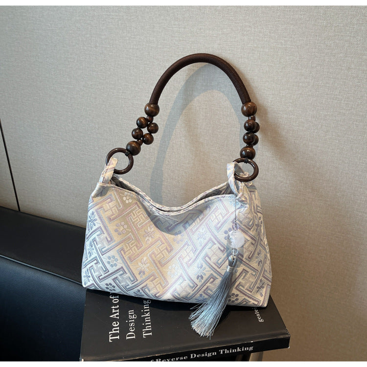 Women retro summer embroidered handbag 8