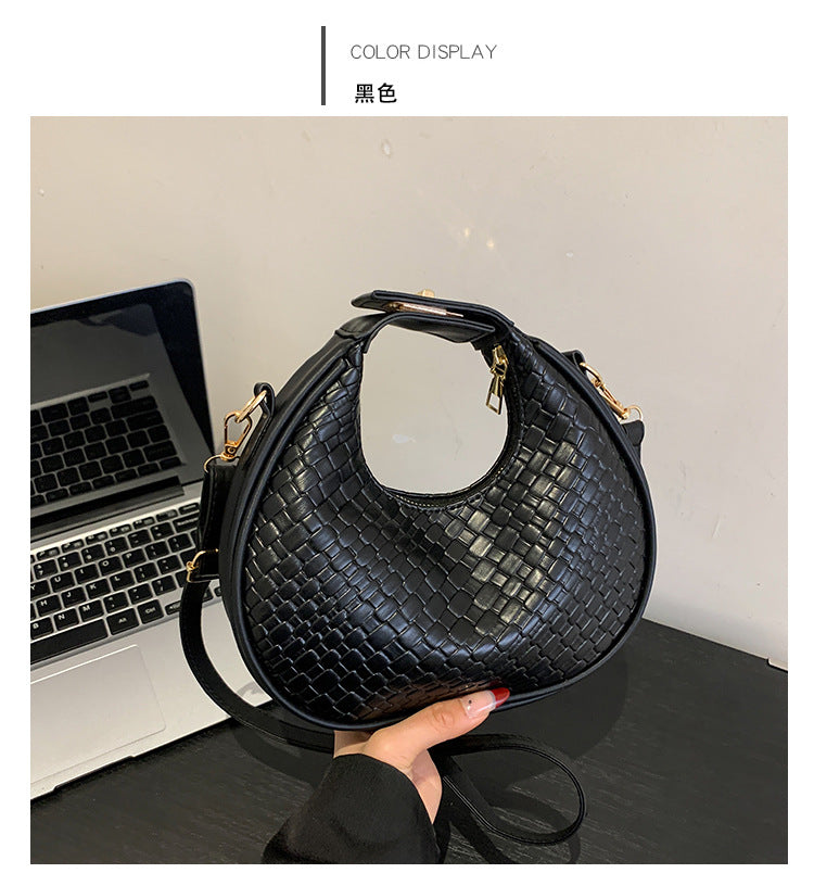 Retro Versatile Simple Diamond Women's Bag Shoulder Handbag 12