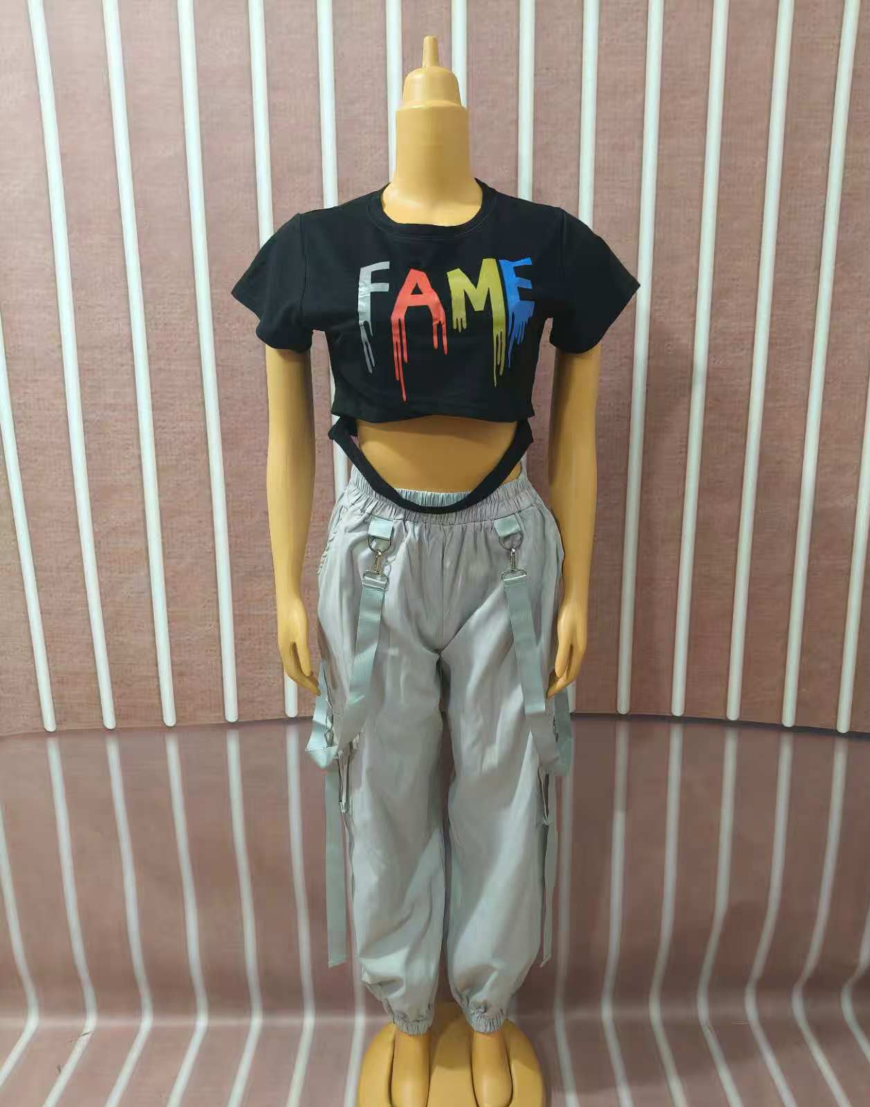 Plus Size African Women Top and trousers Two Piece Set