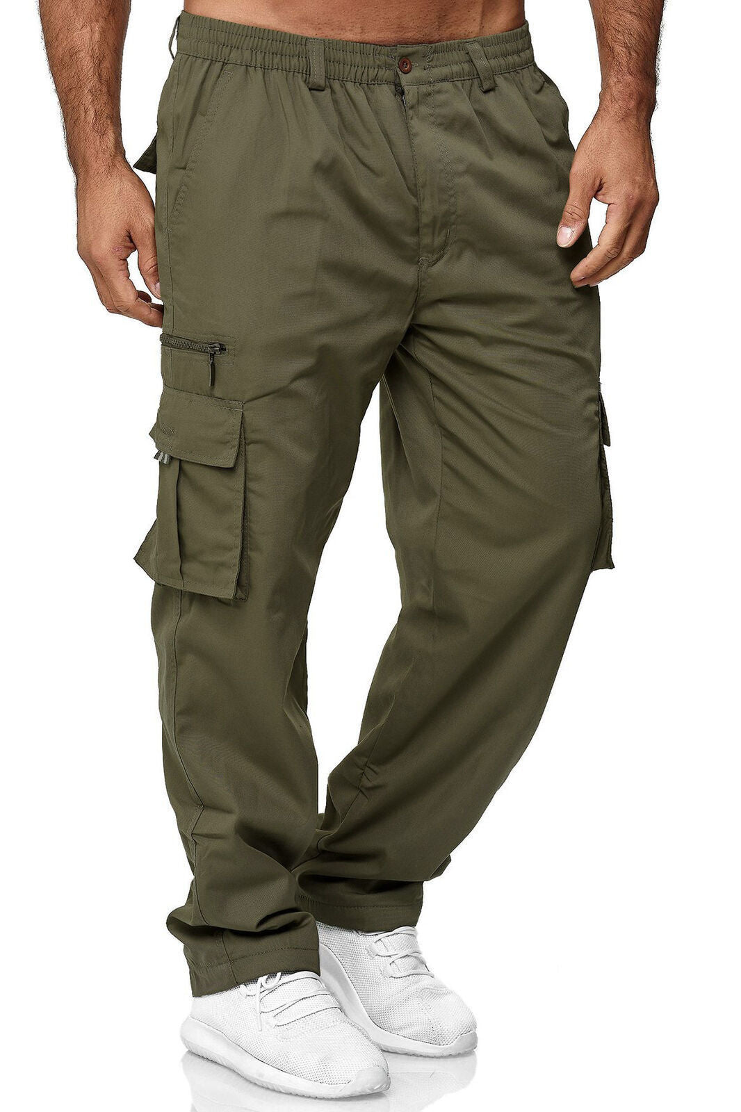 Men's Casual Multi Pocket Loose Cargo Outdoor Pant 18
