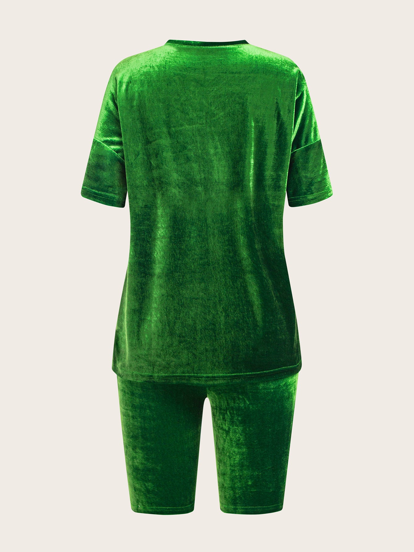 Women velvet Top and Shorts two-piece set 9