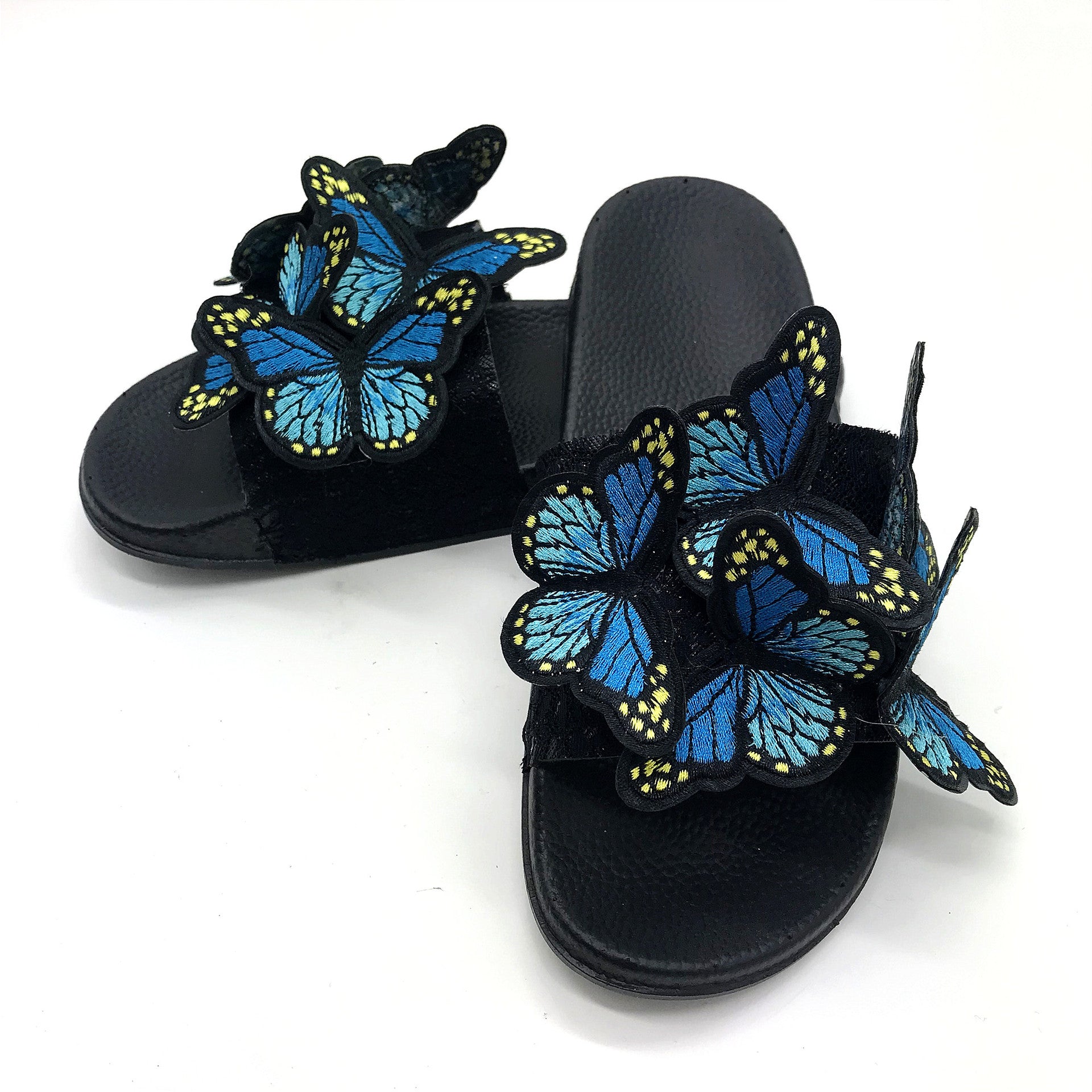 Women bowknot embroidered flip flops and flat shoes 17