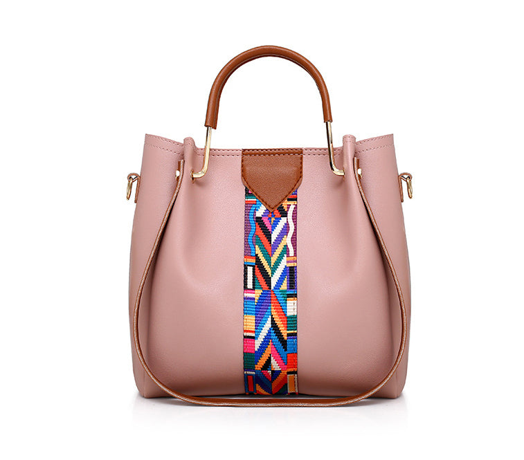 Women's Bag Fashion Four-Piece Set Mother's Bag Hand-Held Shoulder Messenger Bag Bucket Bag 12