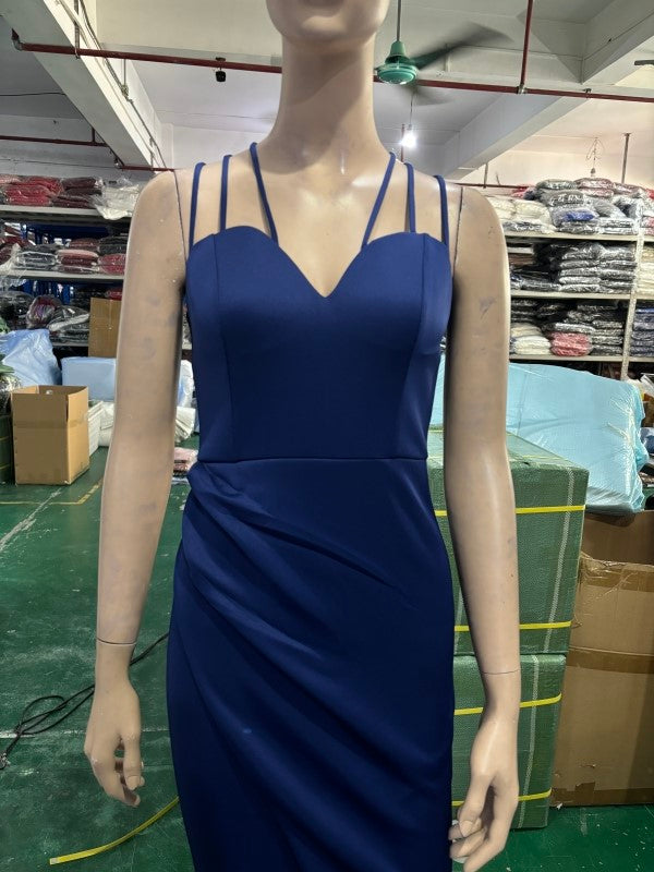 Formal Party Evening Dress Fashion Elegant Long Sexy Straps Slim Mermaid Cocktail Prom Dress 44