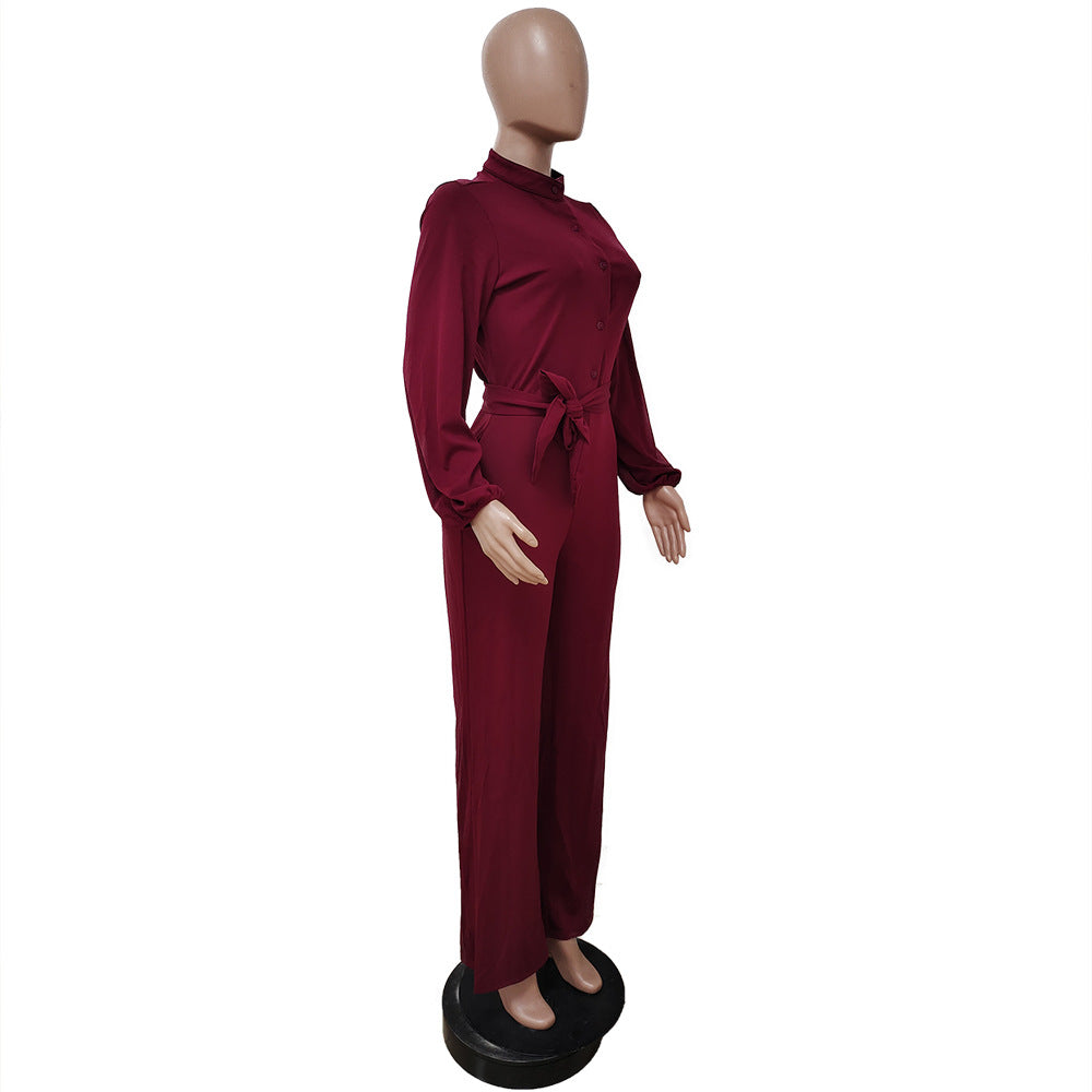 Women Sexy Solid Loose Jumpsuit 23