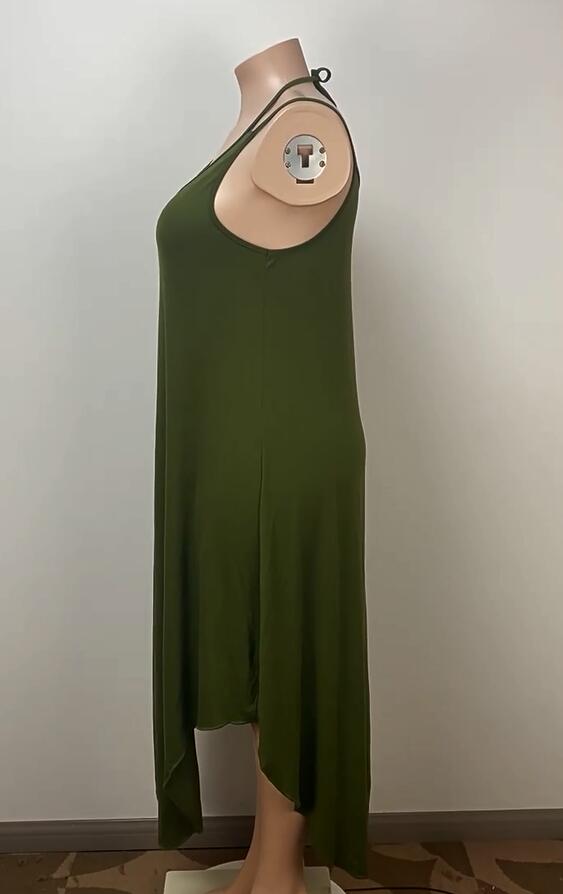Women Holidays Casual Halter Neck Camisole Dress 4
