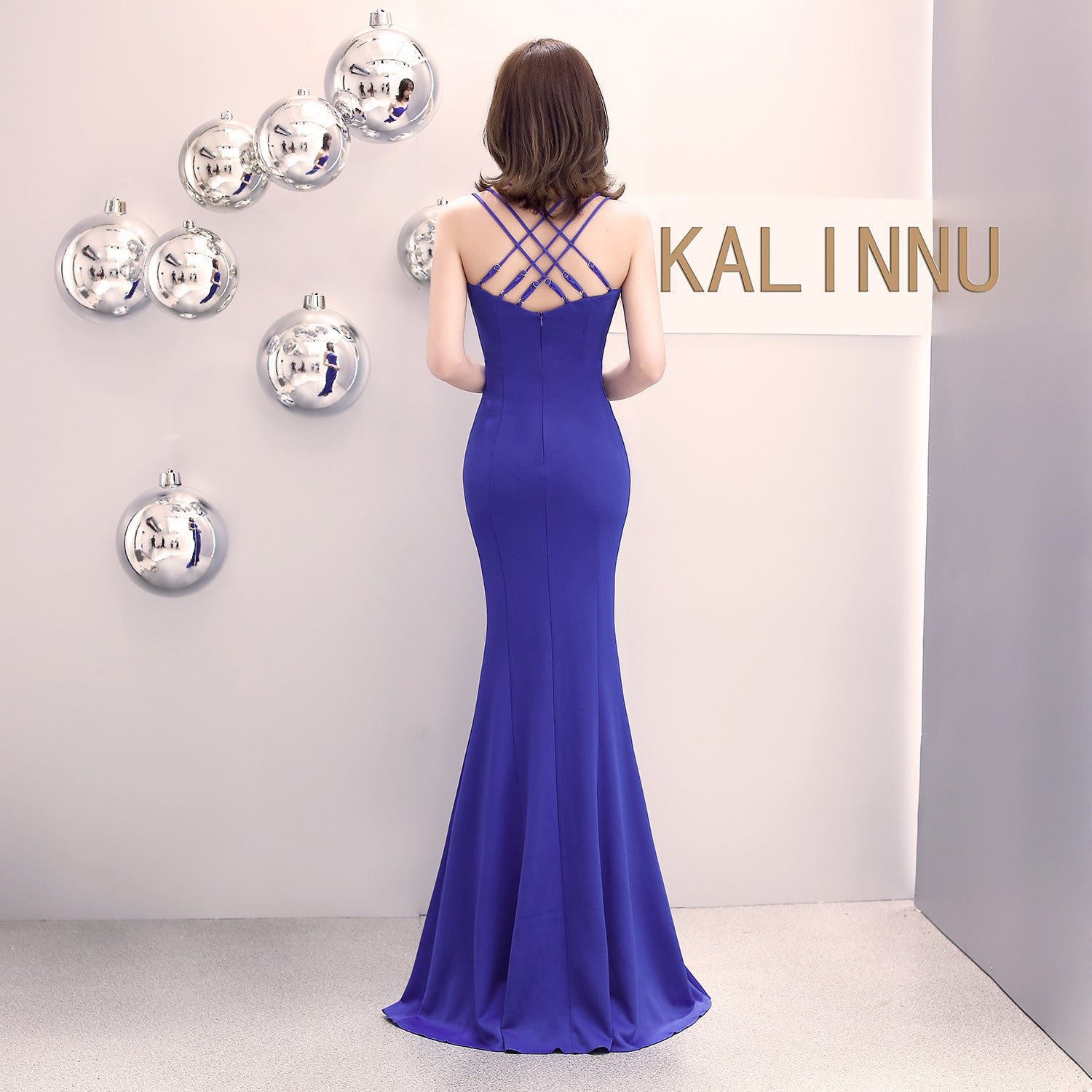 Formal Party Evening Dress Fashion Elegant Long Sexy Straps Slim Mermaid Cocktail Prom Dress 24