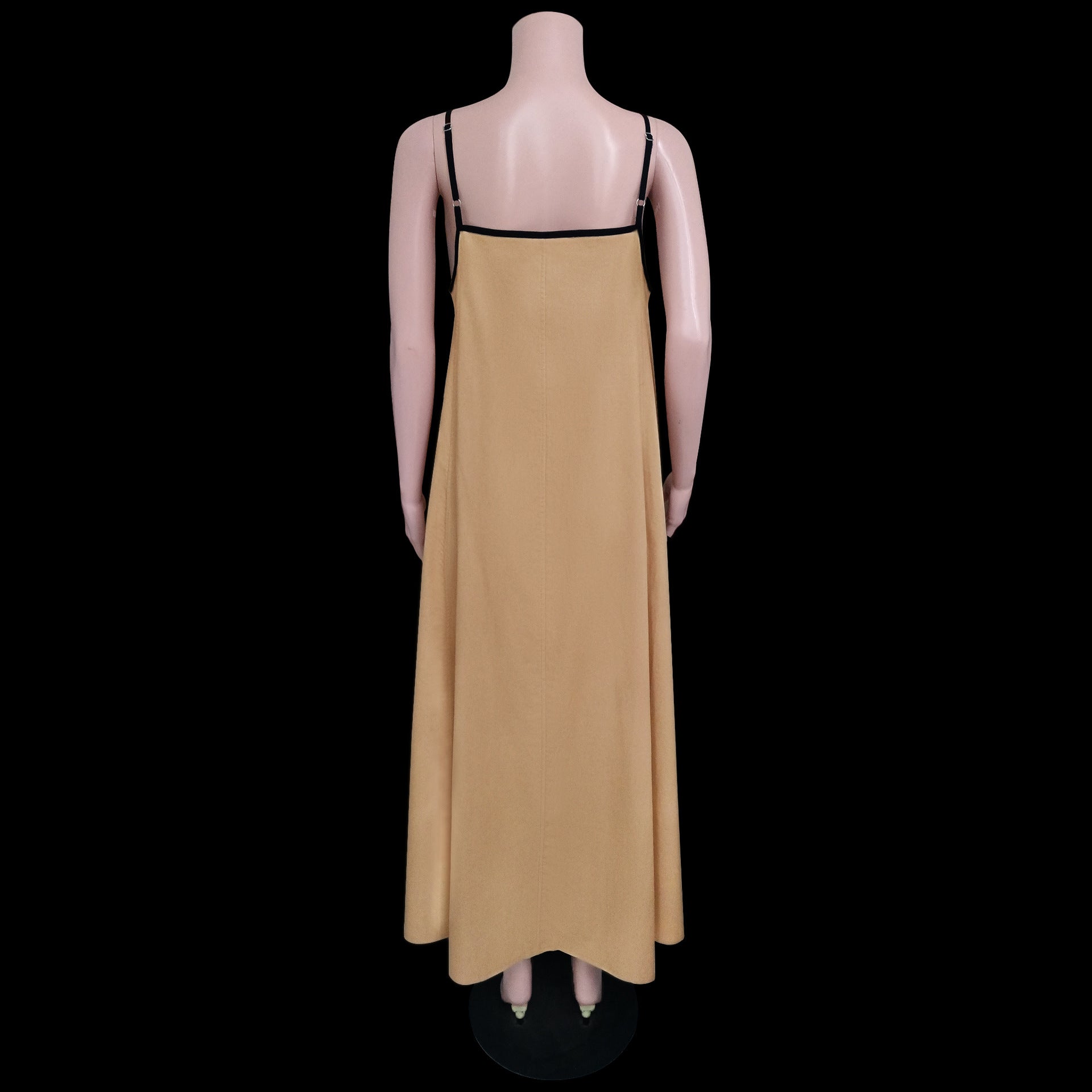 Spring Summer Women's Fashion Casual Strap Dress With Pockets 16