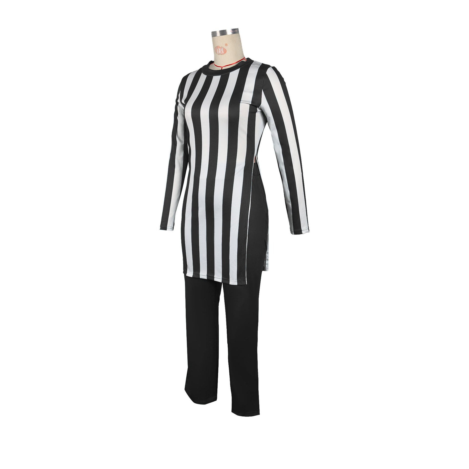 Women stripe printed long-sleeved top and pants two-piece set 13