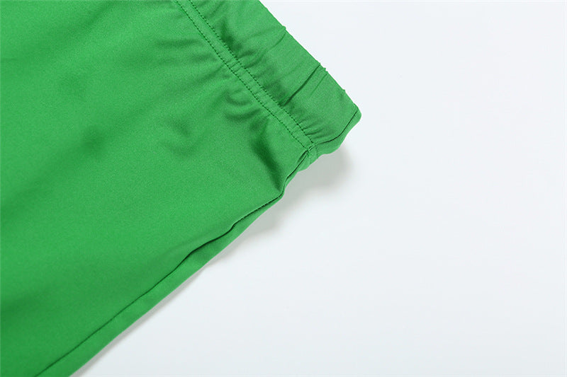 Women Summer Sexy Print Crop Short Sleeve Top and Pants Casual Two-piece Set 20