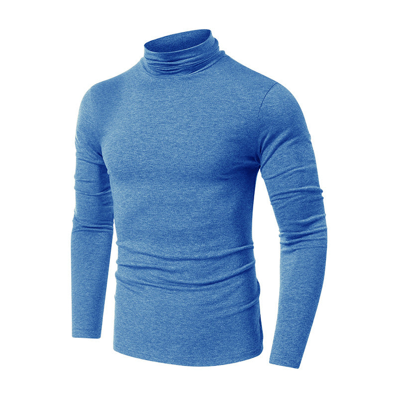 Men's Fall and Winter Turtleneck Basic Long Sleeve T-Shirt 49