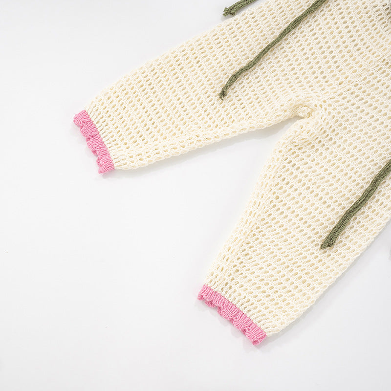 Women Drawstring Lace-Up See-Through Shorts 11