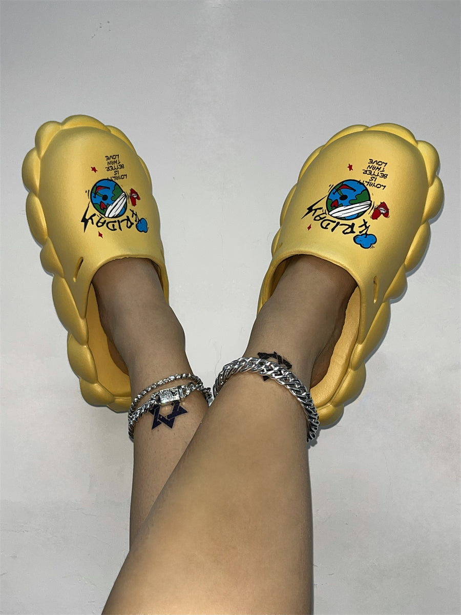 Spring And Summer Women's Shoes Sandals And Slippers Couple Eva Waterproof Women Slippers 93