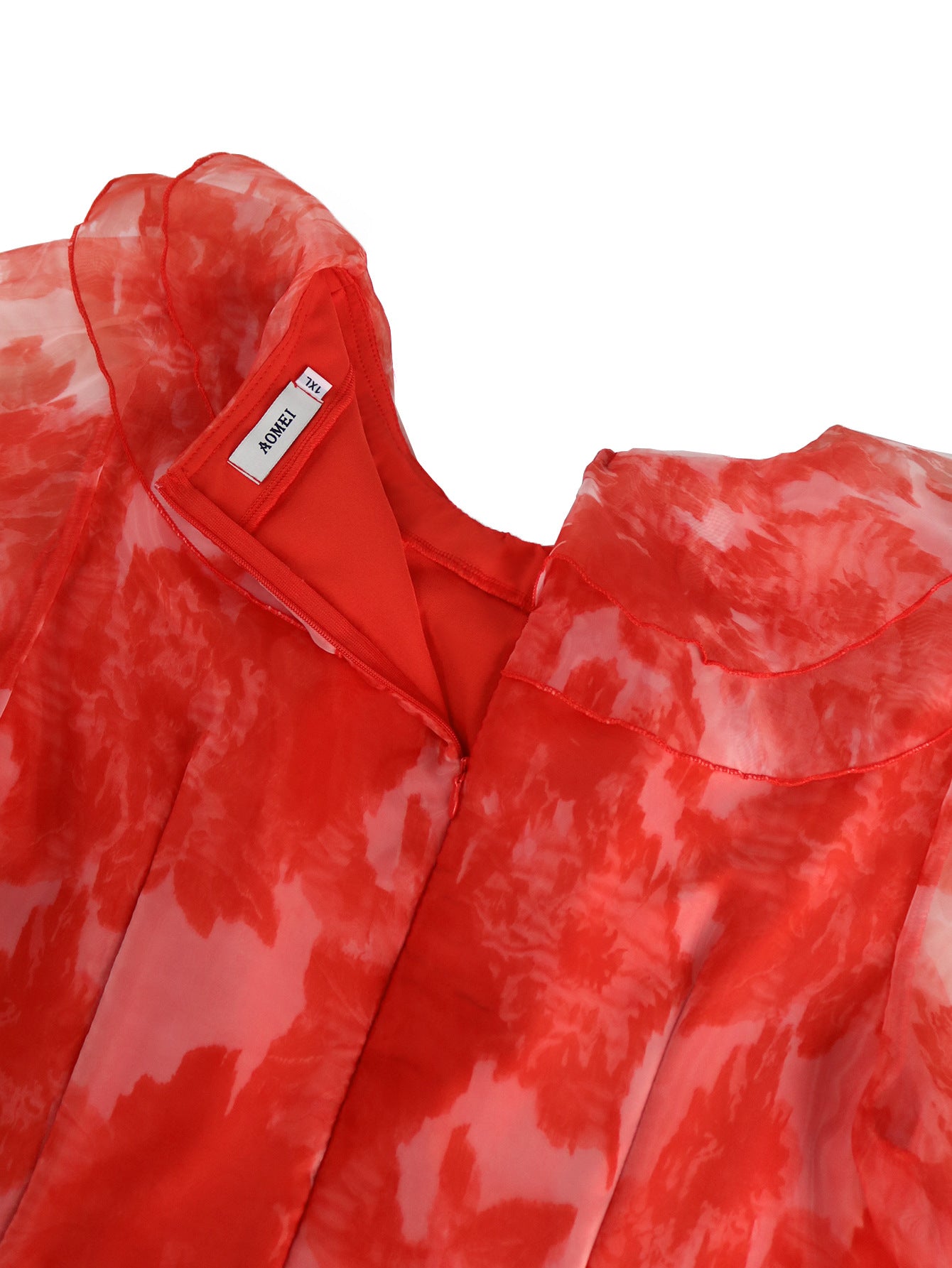 Spring & Autumn Long-Sleeve Lantern Sleeve Dress Formal Party Plus Size A-Line Dress 8