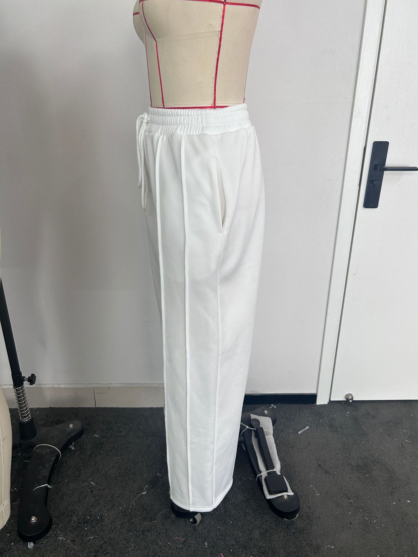 Women Casual Drawstring Vertical Striped Sweatpants 21