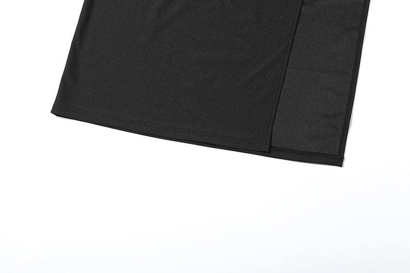 Women's Spring Summer Style Solid Color Sexy Low Back Strapless Hollow Slim Long Dress 15