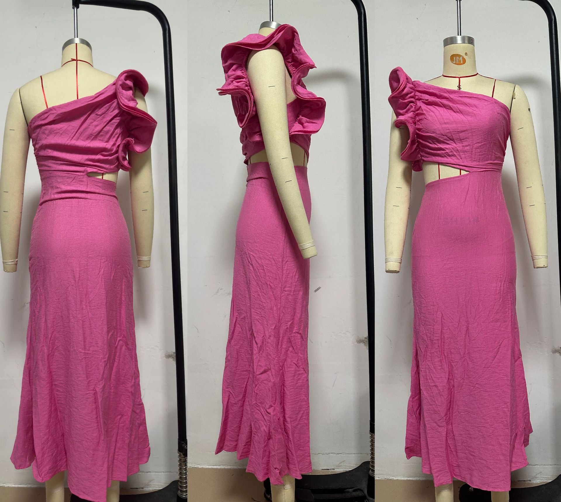 Women Summer One Shoulder Dress 9