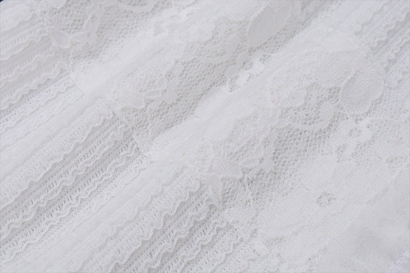 Women Sexy Square Neck Knitting Cardigan Bell Bottom Sleeve Ruffle Top and Shorts Two-piece Set 16