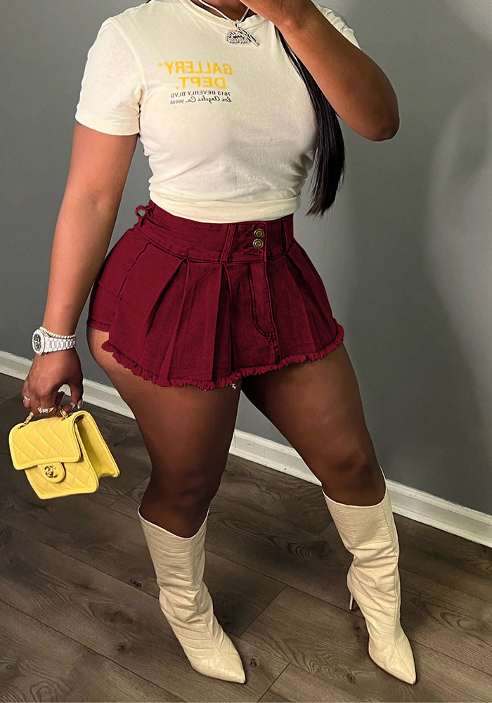 Women's Vintage Wash Stretch Denim Shorts