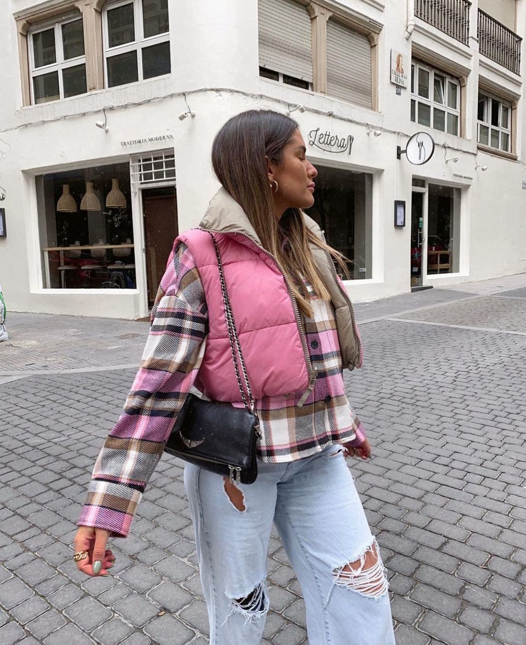 Women Reversible Stand Collar Vest 11