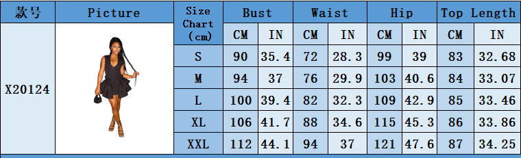 Fashion Women's V-Neck Flounce Hem Short Party Dress 6