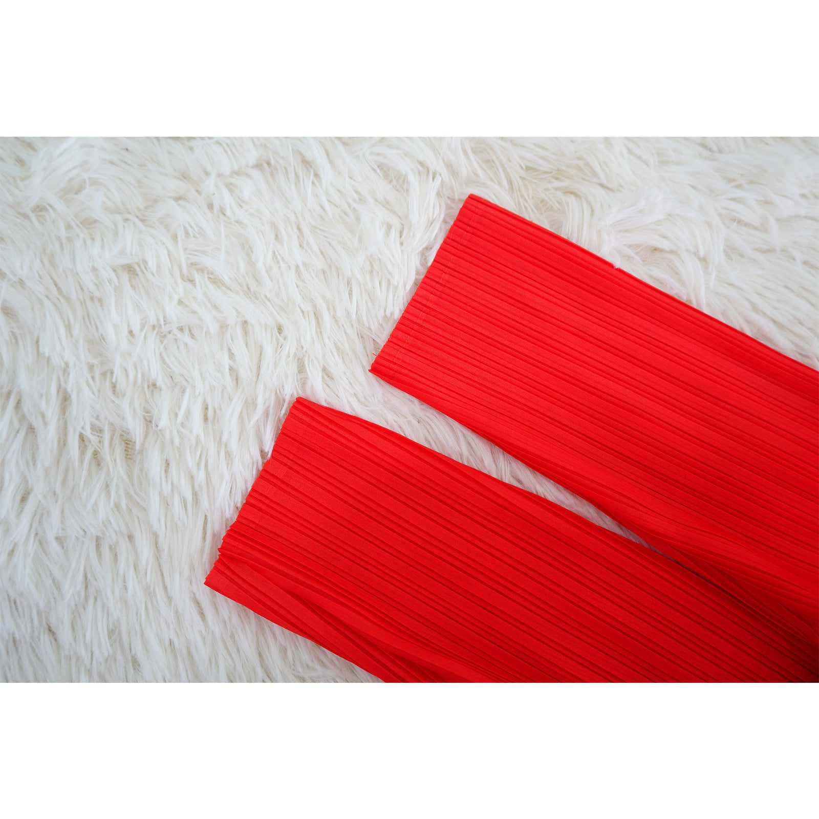 Ladies Round Neck Print Pleated Dress 26