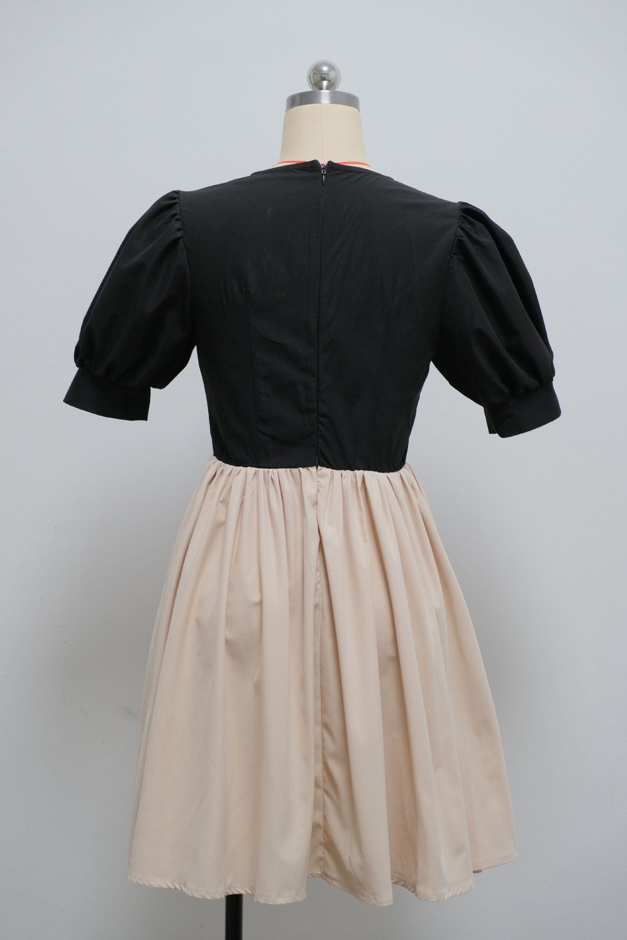 Women Summer Princess Sleeve Button Pleated Dress 6