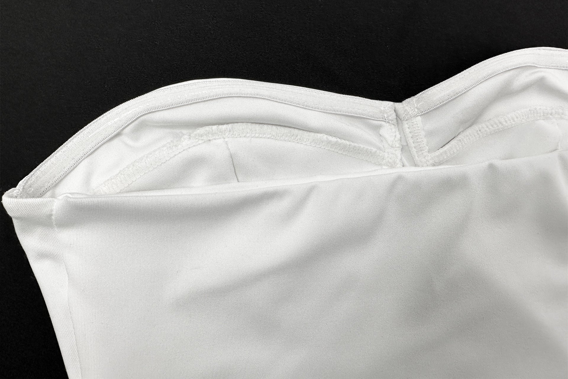 Sexy Strapless top Ruffled Cascading Short Skirt Two-Piece set 11