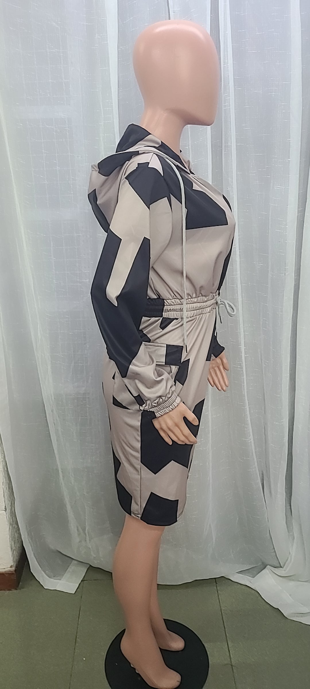 Women'S Printed Tunic Pocket Casual Dress 20