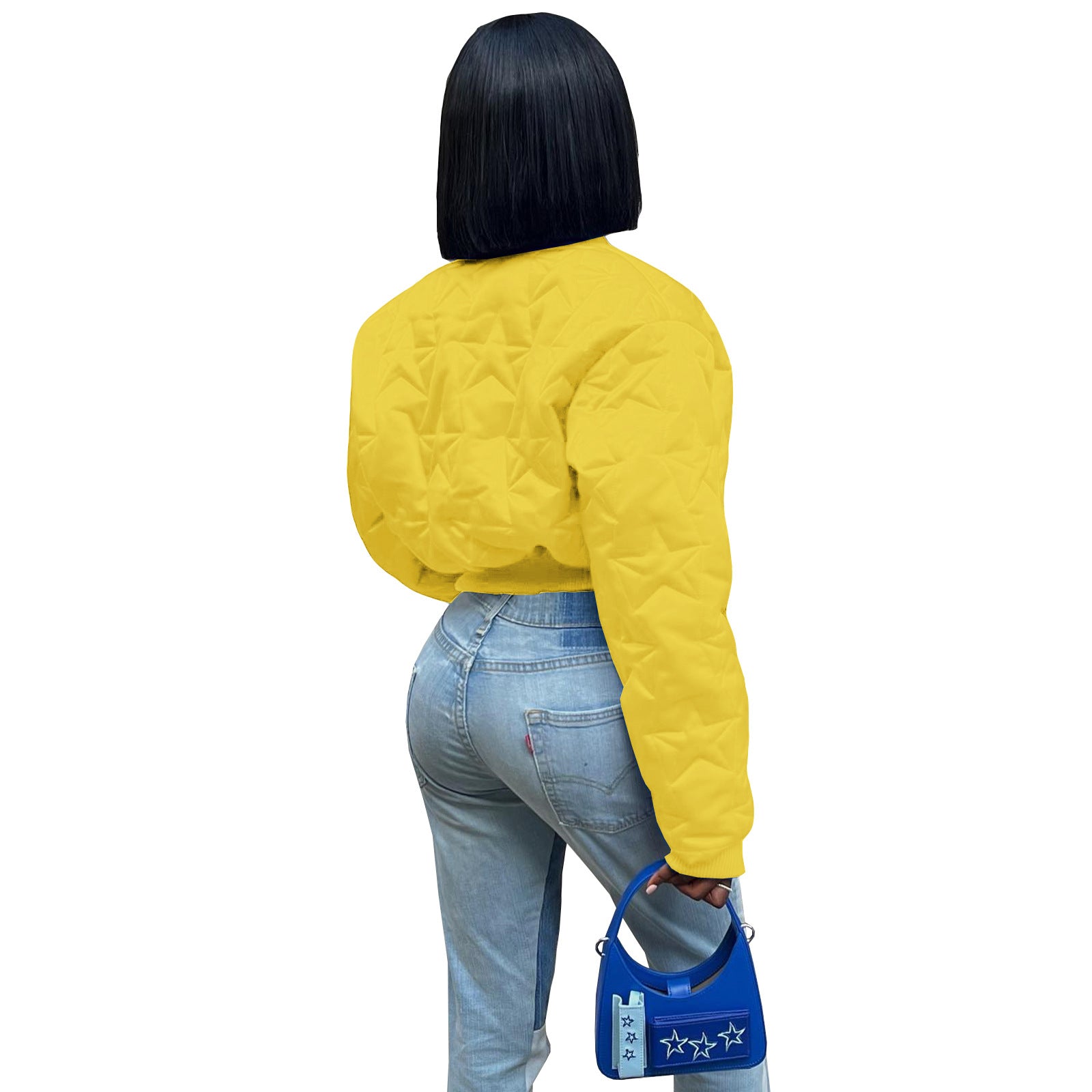 Women Star Embossed Padded Jacket 9