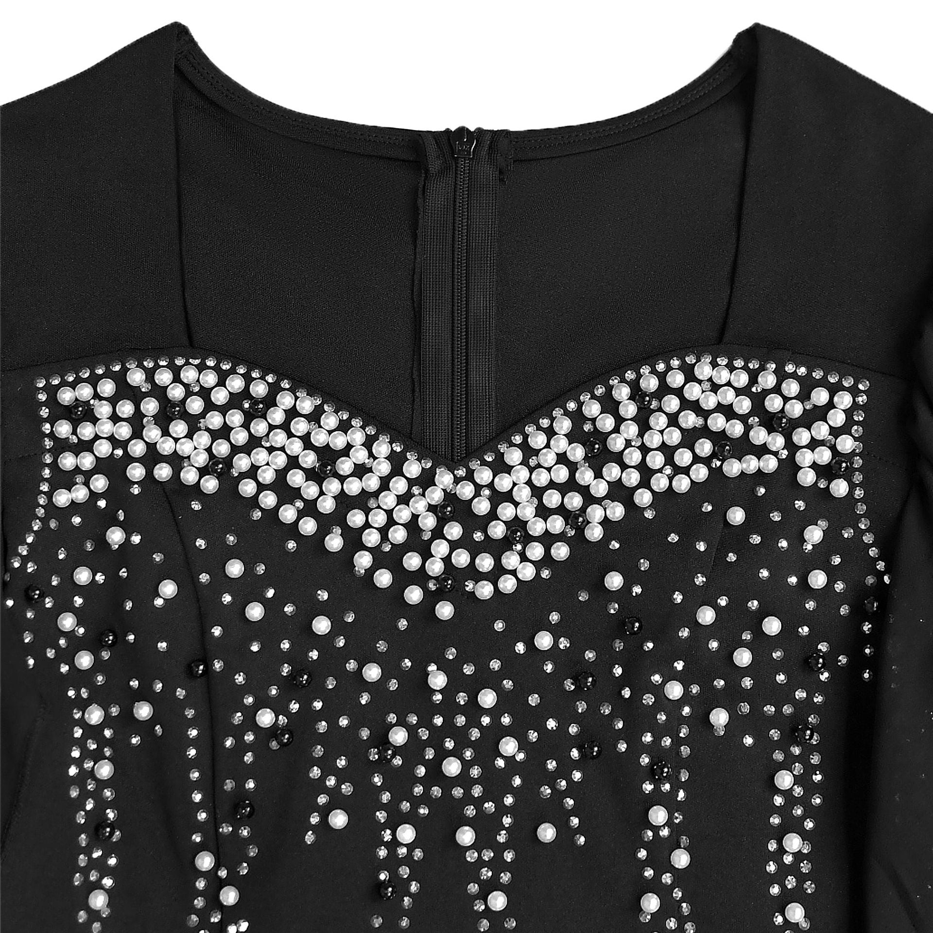 Women's Elegant Chic Beaded Fashionable Evening Dress 23