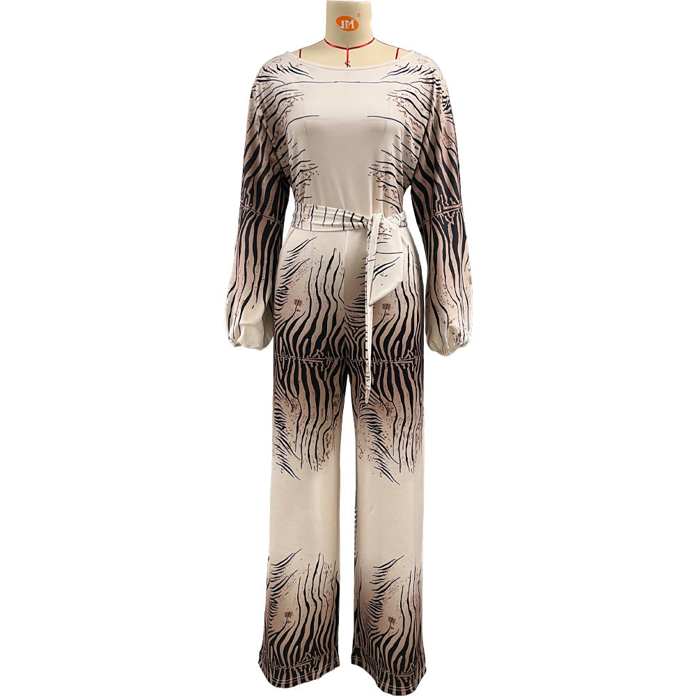 Women Fall/Winter Casual Bat Sleeves Jumpsuit 5