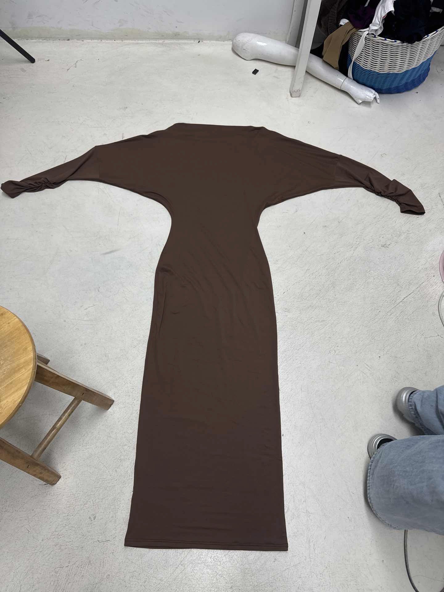 Women Sexy Off-The-Shoulder Solid Elegant Evening Bodycon Maxi Dress 15