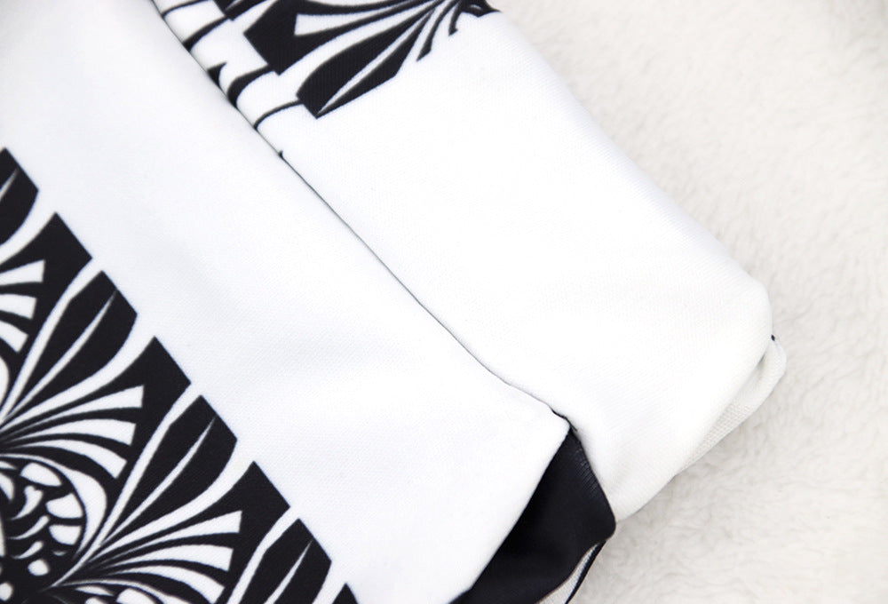 Women Long Sleeve Top and Pants Printed Casual Two-piece Set 17