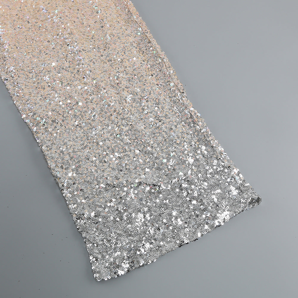 Women halter v-neck sexy sequin formal party Evening Dress 18