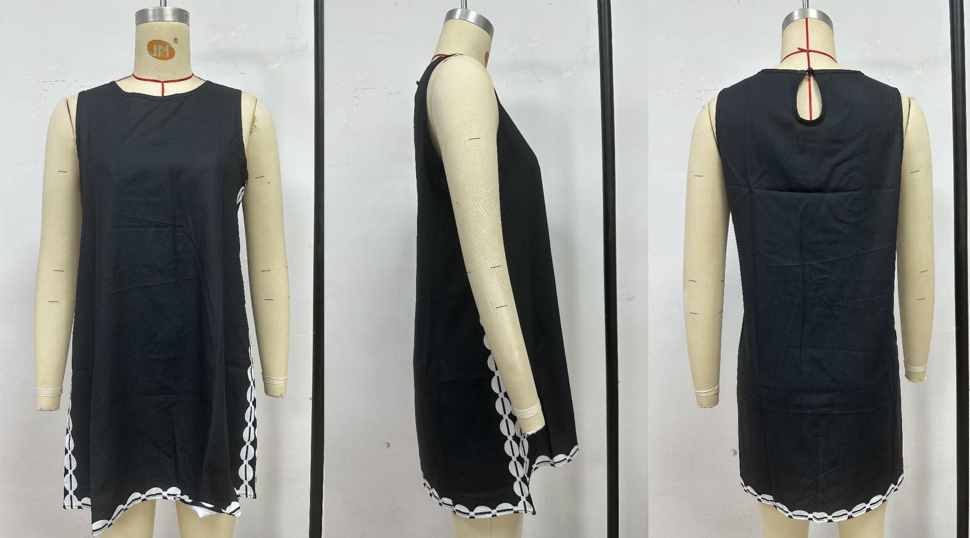 Summer Round Neck Print Casual Short Dress 10