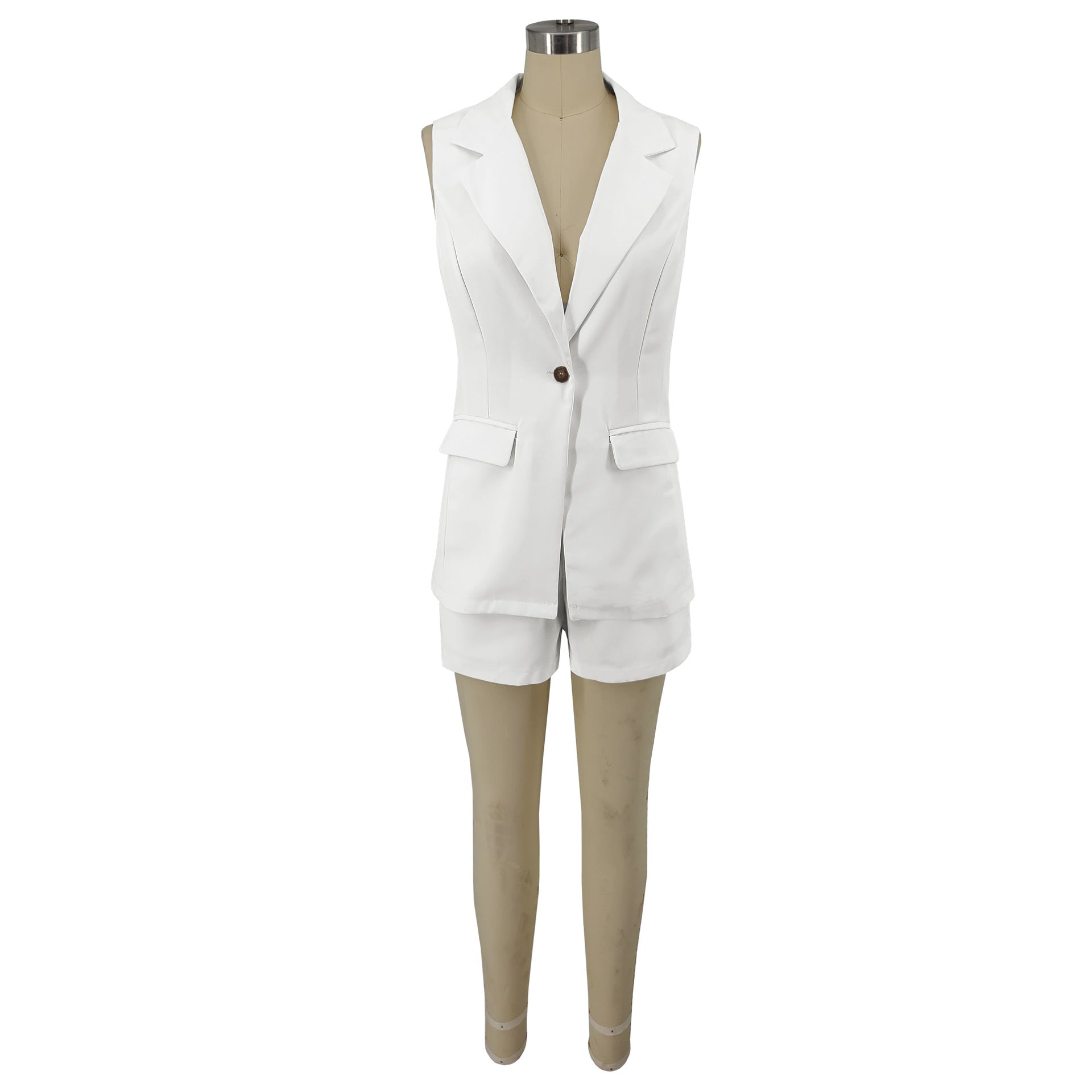 Women's Suit Two Piece Blazer + Shorts Summer 15