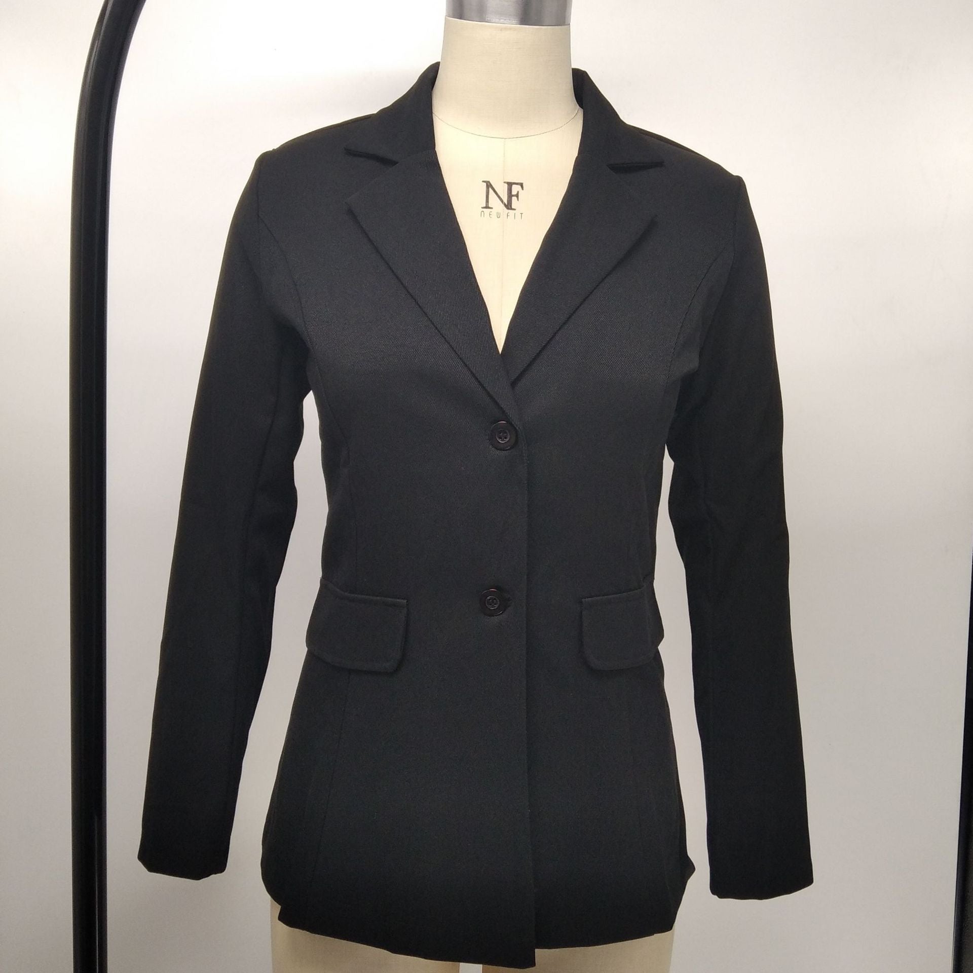 Fashion Women'S Solid Color Slim Fit Blazer Jacket 6