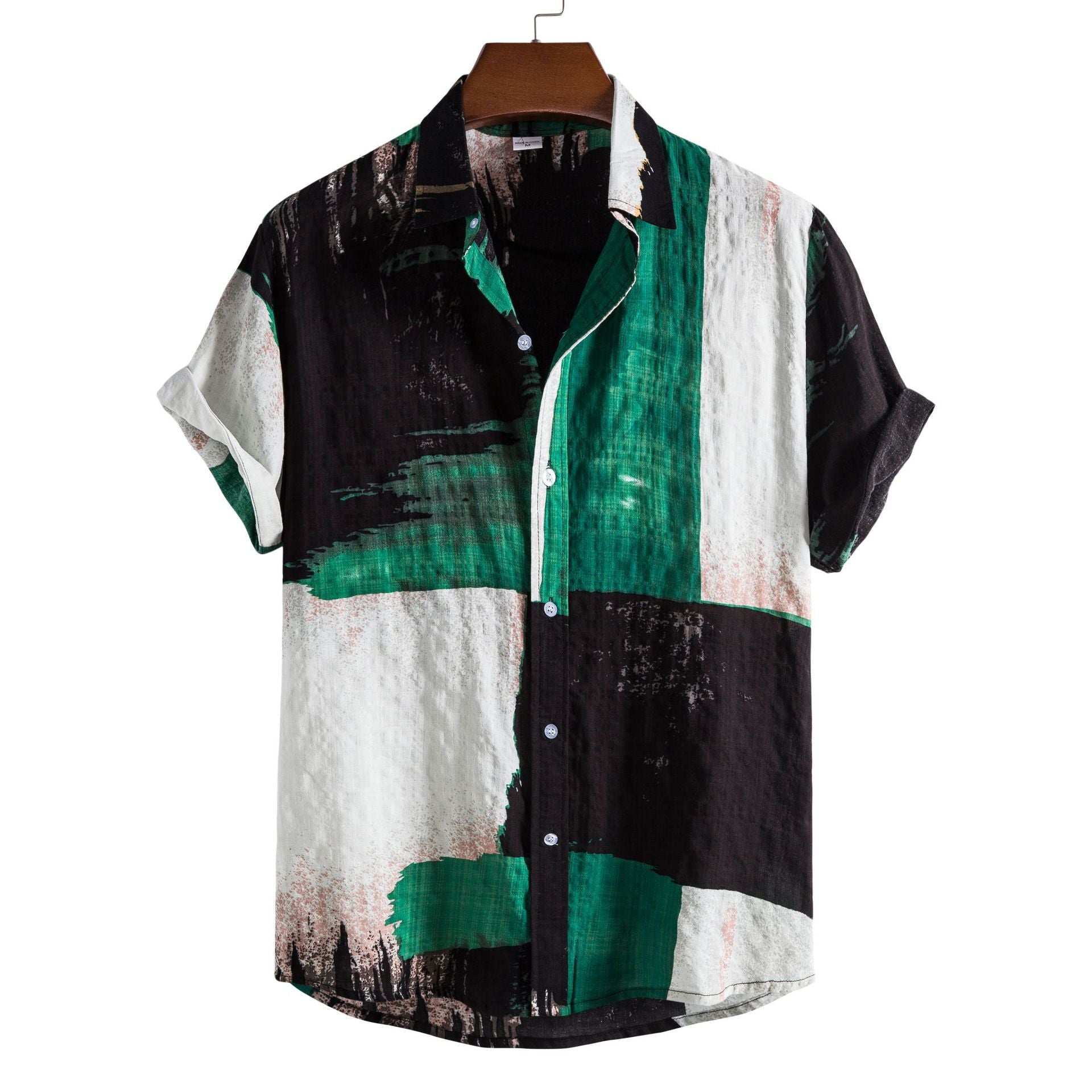 Men's Summer Floral Casual Short-sleeved shirt 6