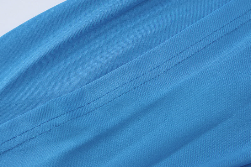 Women's Spring Sexy Strap Croo Top Slim Pleated Slit Skirt Two Piece Set 20