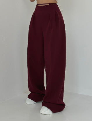 Women Casual Pleated Pants 3